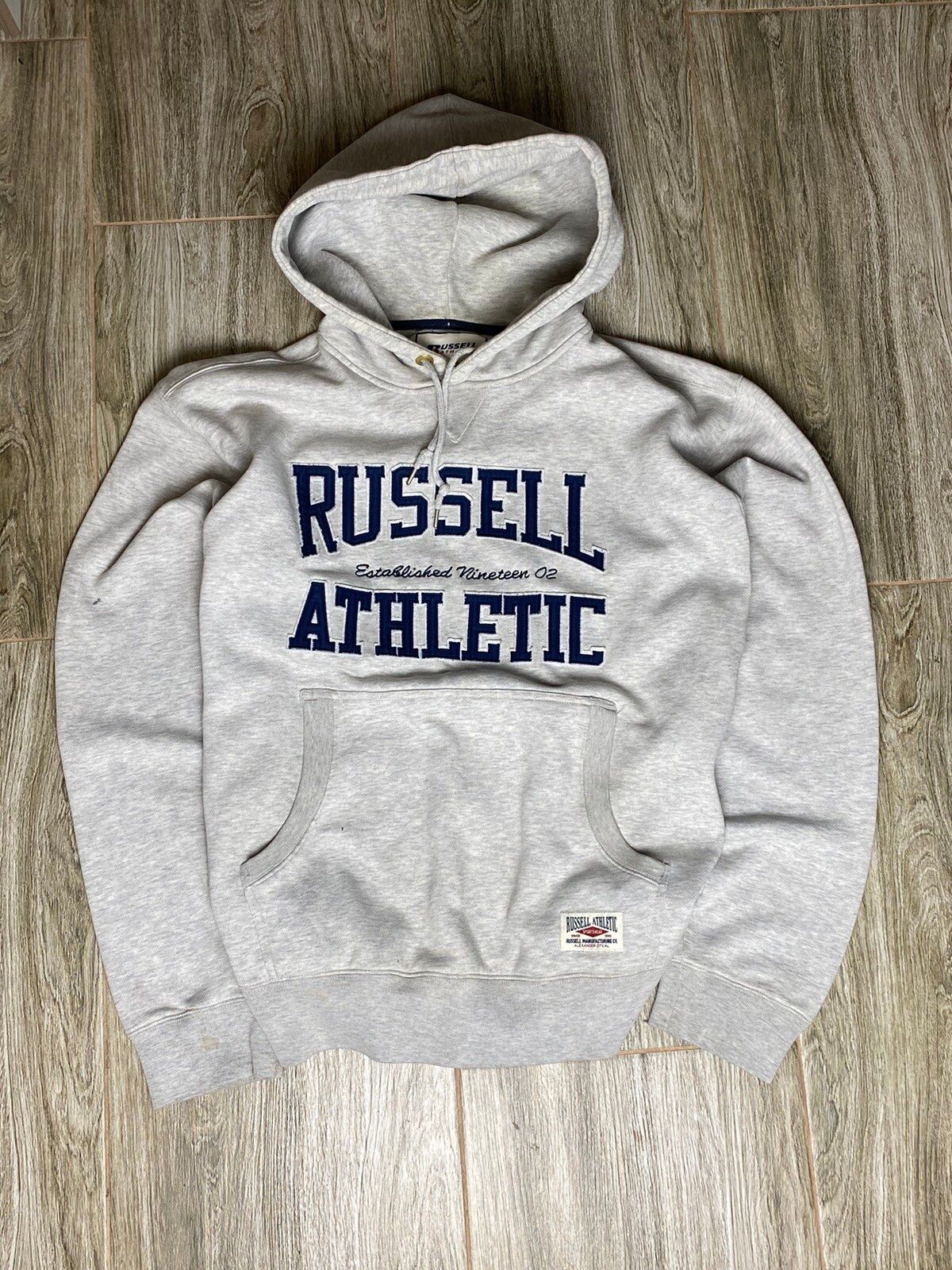 Russel Athletic Vintage Hooded Bagy fit Big Central Logo Y2k, Shirt Outfit, Gift For Men, For Women