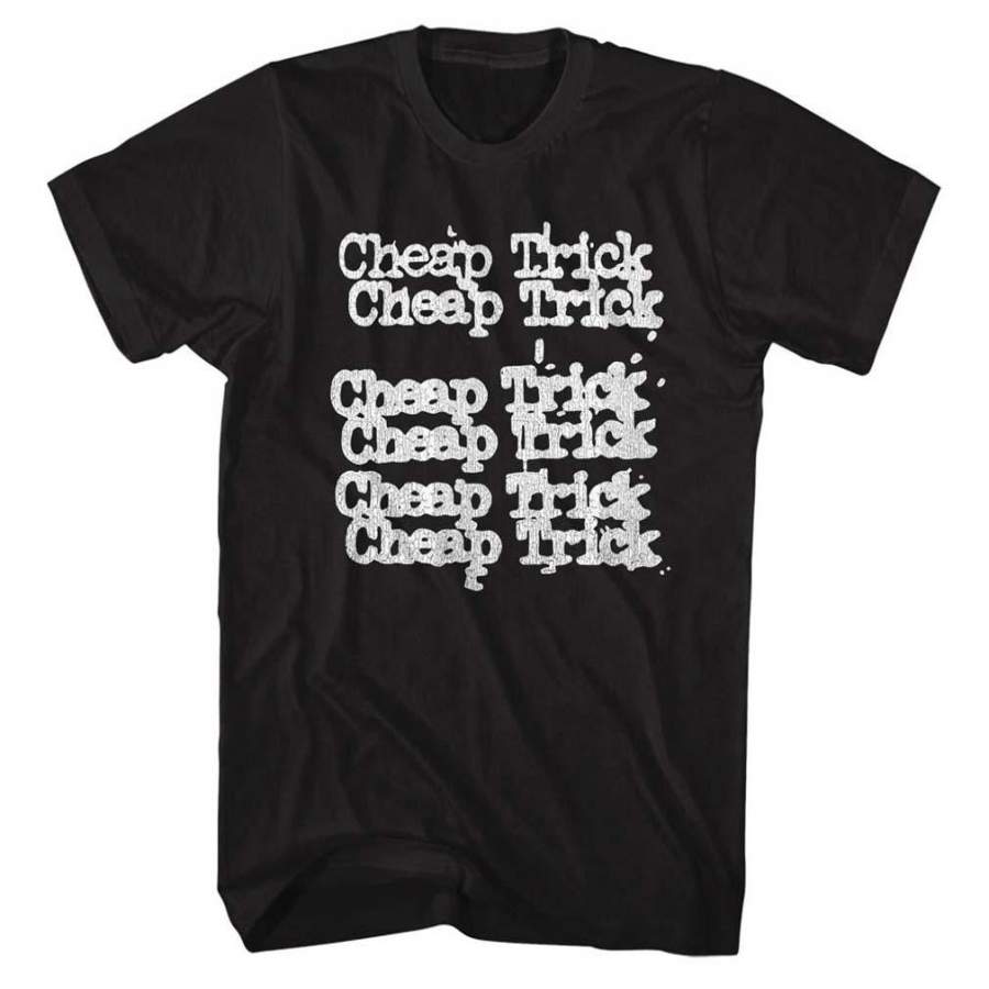 Cheap Trick Logo Repeat T-Shirt