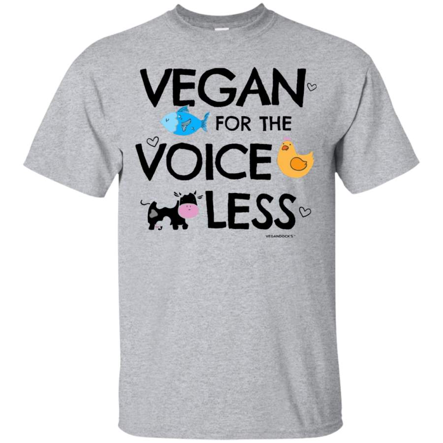 Vegan T-Shirt Voiceless for Vegans and Vegetarians Black