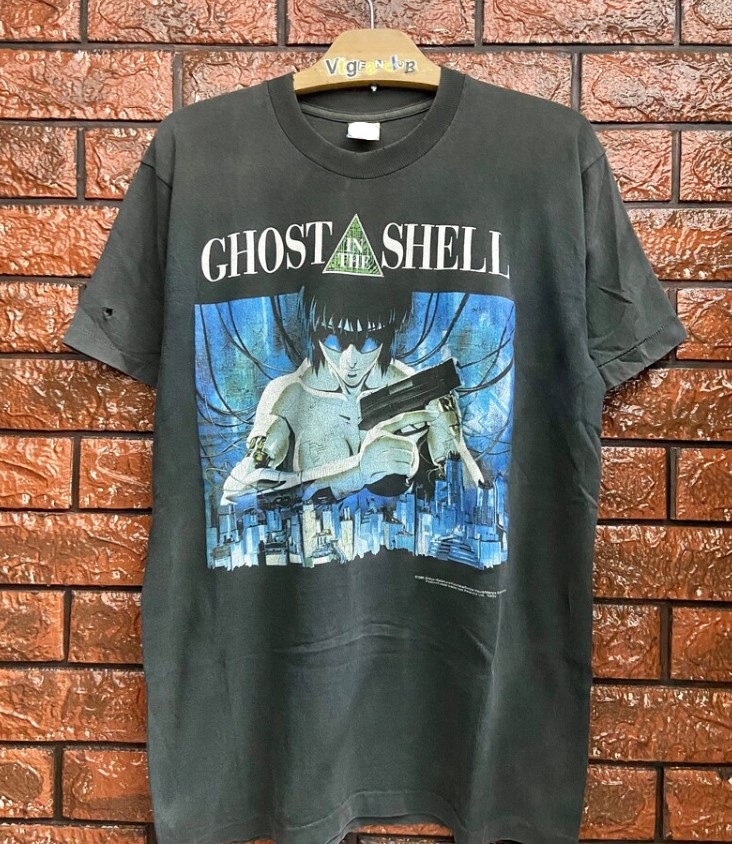 Vintage 90s Ghost In The Shell 1995 Cyberpunk Anime The Movie Tee Shirt Outfit, Shirt Outfit Idea