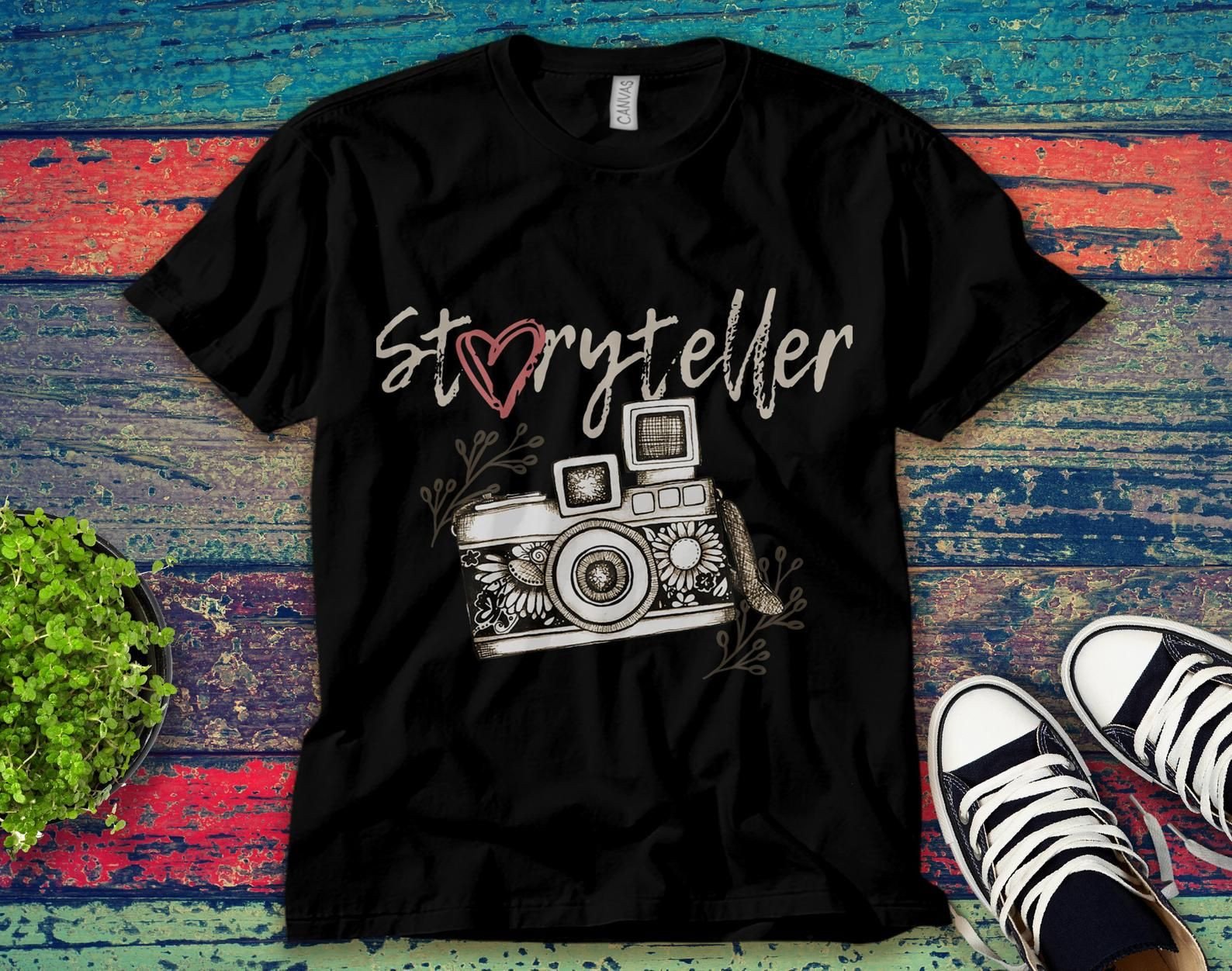 Storyteller Classic Funny Music Lover Vintage Unisex T-Shirt Unisex Adult Bella Shirt Gift