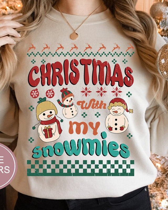 Snowmies Christmas Sweatshirt, Ugly Christmas Sweater