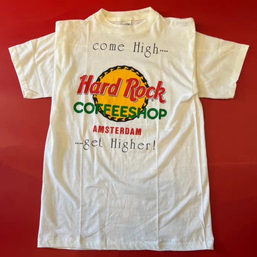 Vintage 90S Hard Rock Coffeeshop Amsterdam  Come High  Get Higher  Shirt Outfit, Gift For Men, For Women