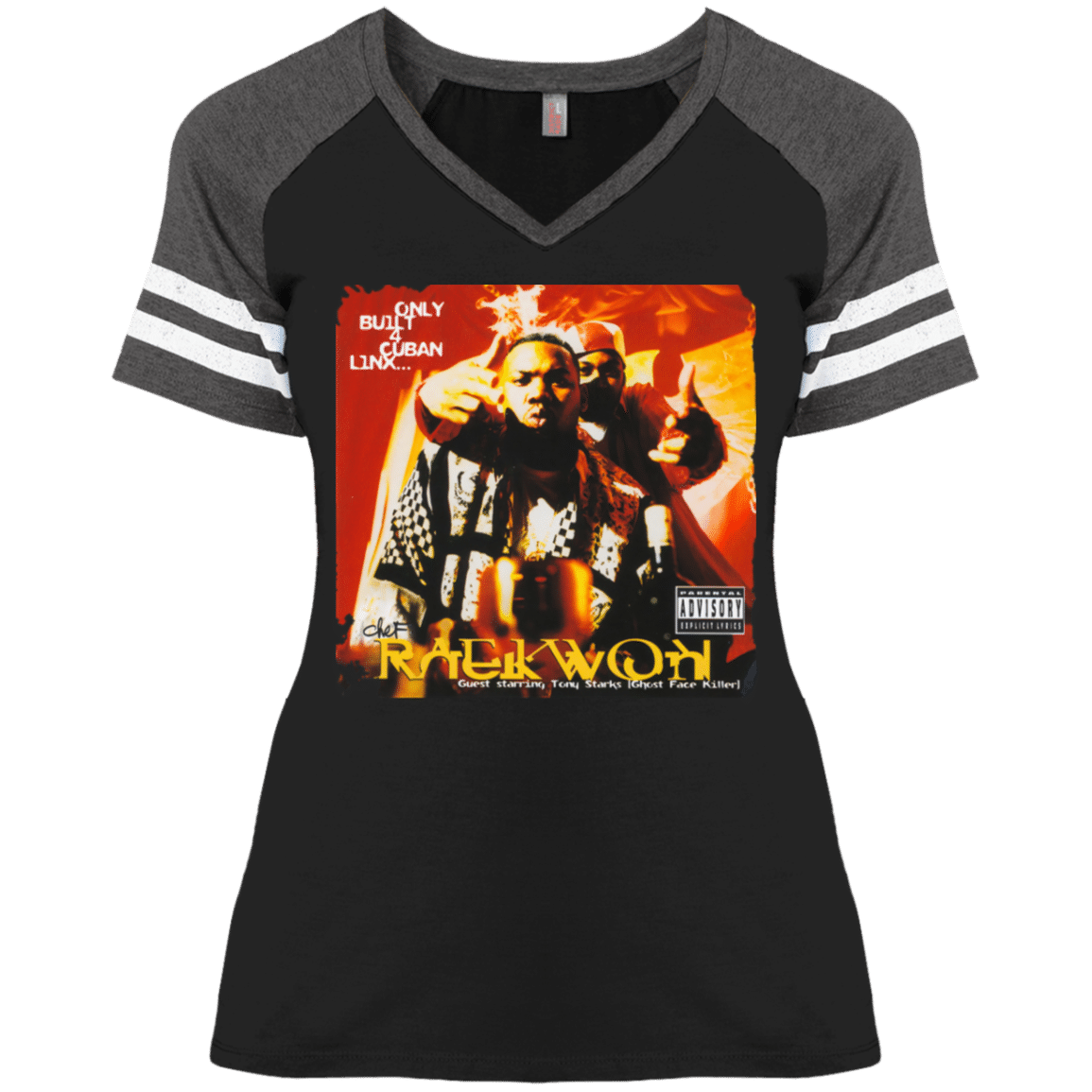 T1541Vz Men’S Only Built 4 Cuban Linx Raekwon Ladies’ V-Neck