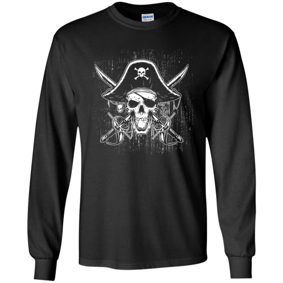 Skeleton Skull Pirates Design LS Sweatshirts