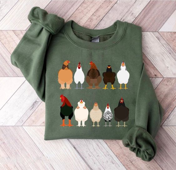 Chicken Sweatshirt, Women Chicken Shirt, Funny Easter Shirt, Chicken Mom T-shirt