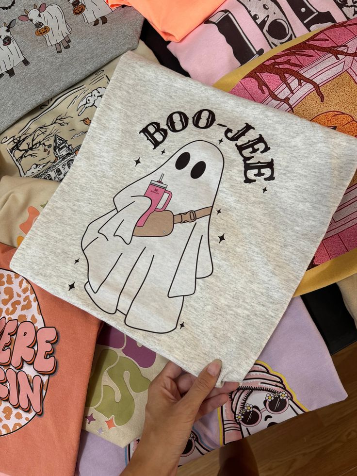 Boo-jee ghost tumbler & bag tee & sweatshirt – Gildan ash / 2X