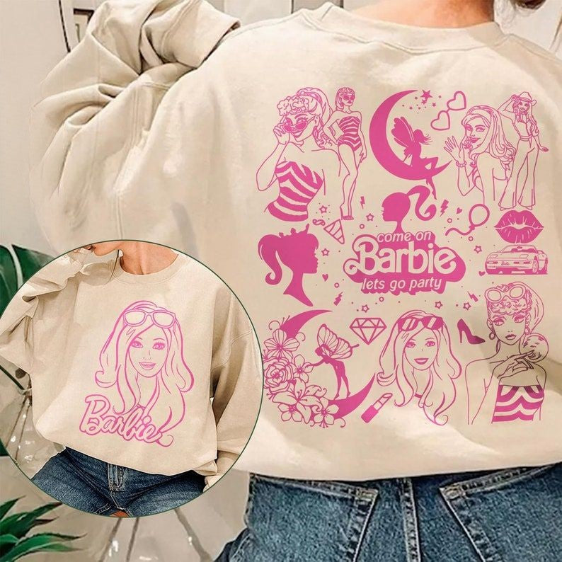 2 Side Princess Barbies New Movies 2023 Sweatshirt