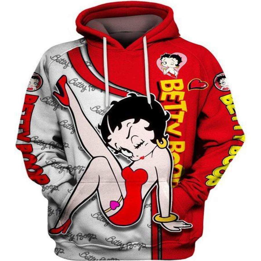 Betty Boop Exclusive Collection Hoodie Unisex 3D All Over Print, Shirt Outfit Idea