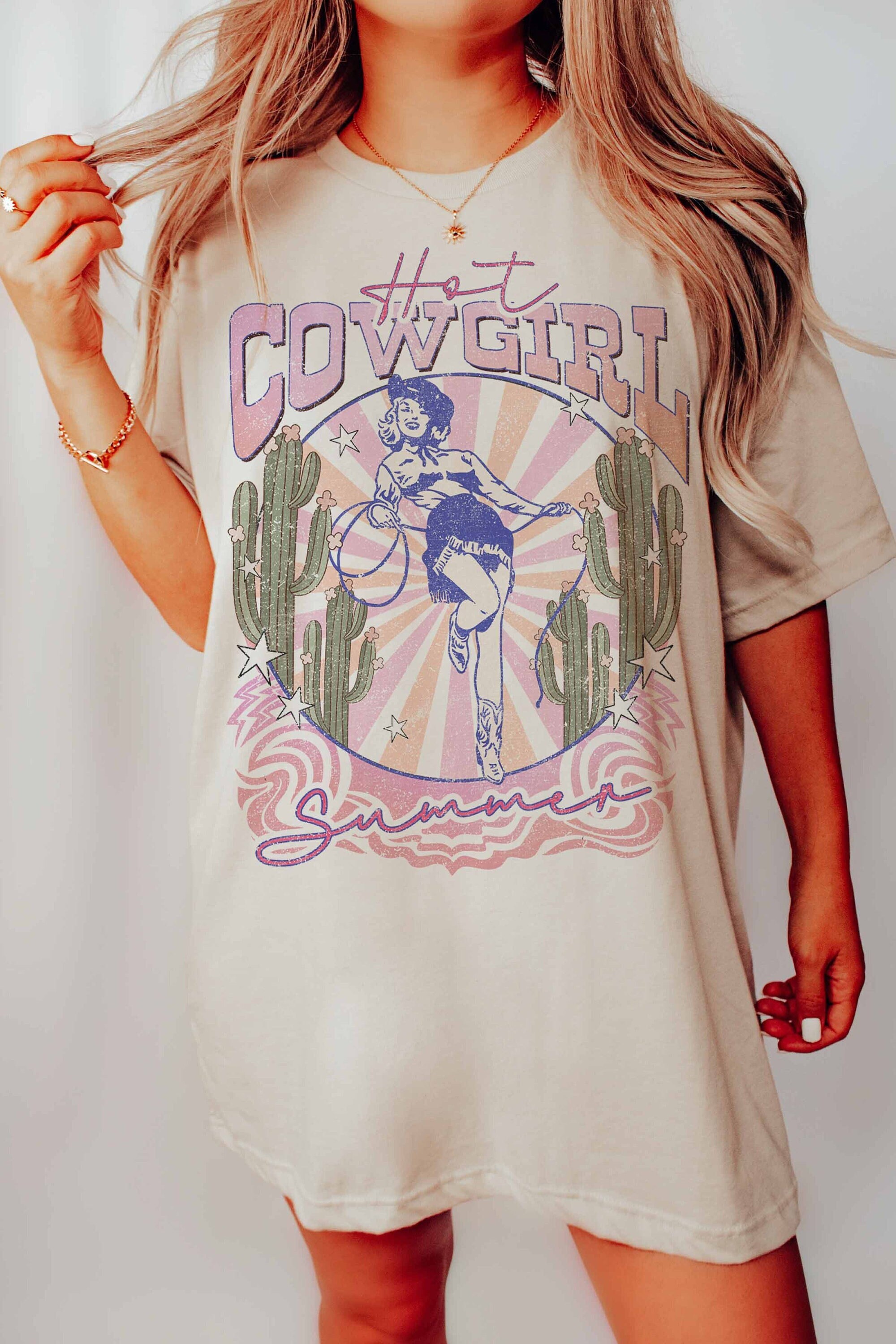 Cowgirl Summer Shirt Nashville Shirt Lets Go Girls Shirt Midwest shirt Space Cowgirl Country retro Shirt Vintage Country Shirt Summer Tshirt