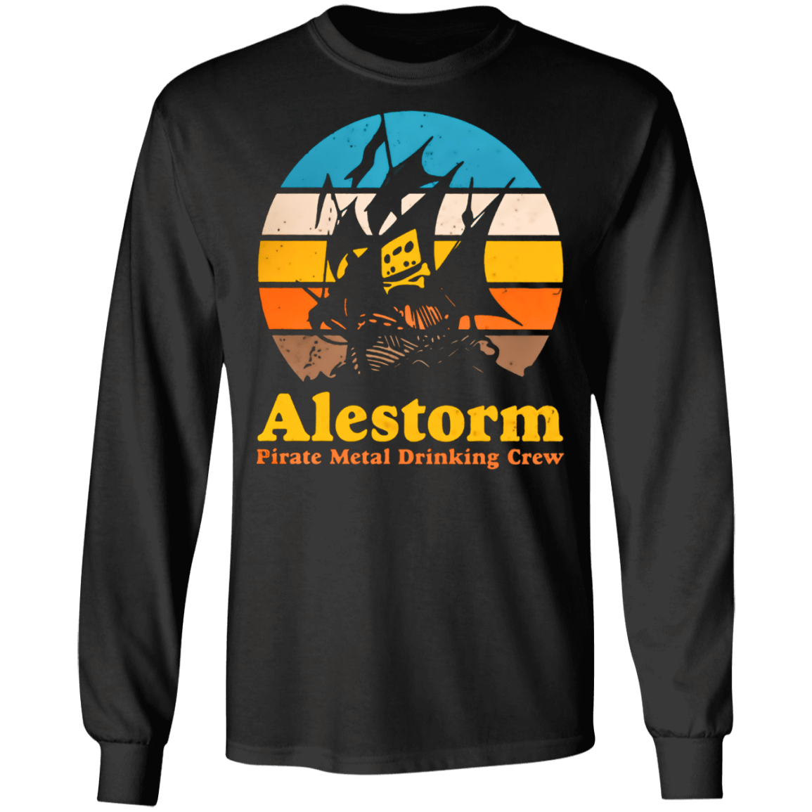 Alestorm – Retro Sunset Ls T-Shirt