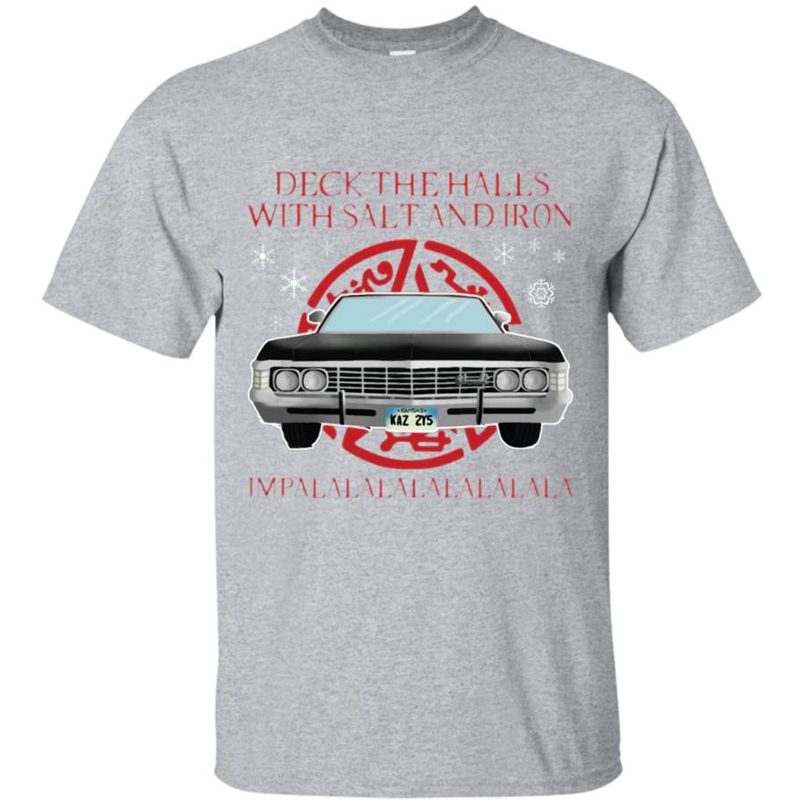 Deck The Halls With Salt Iron Impalalala T-shirt Christmas