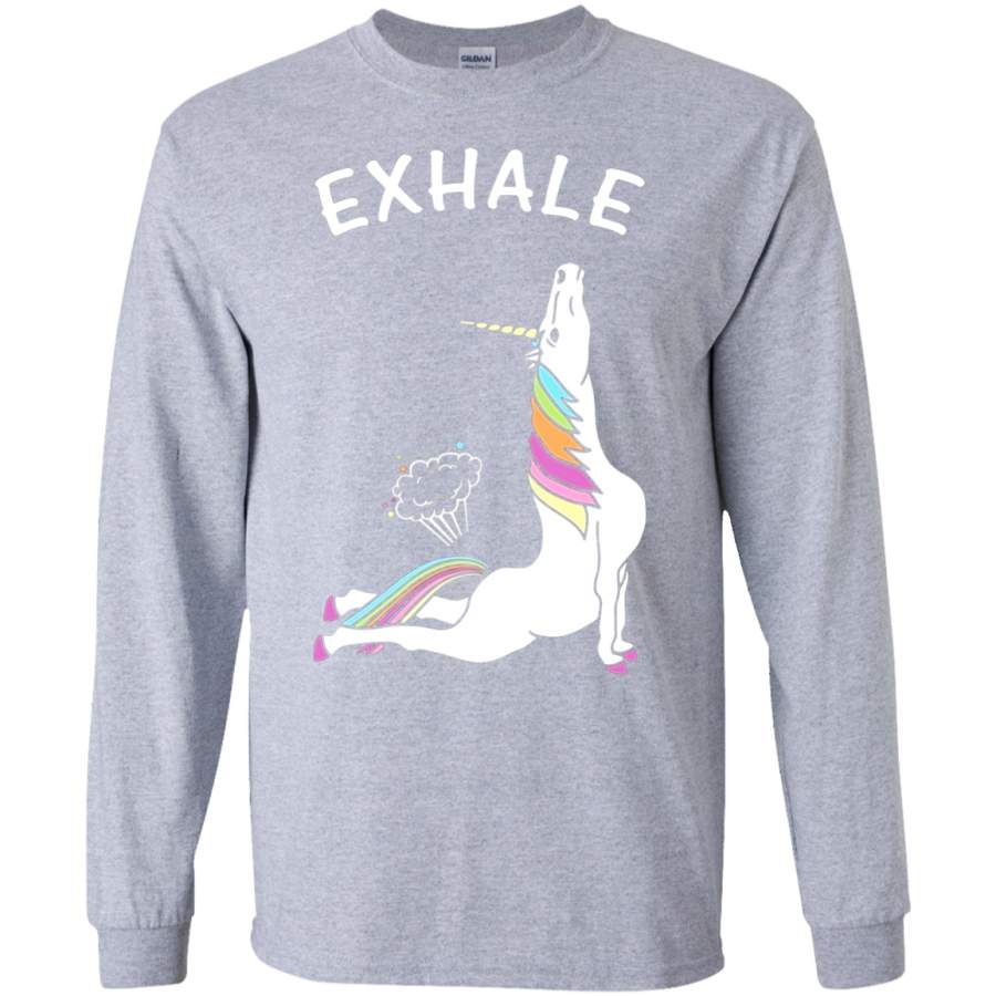 Unicorn With Rainbow Exhale SWEATSHIRT