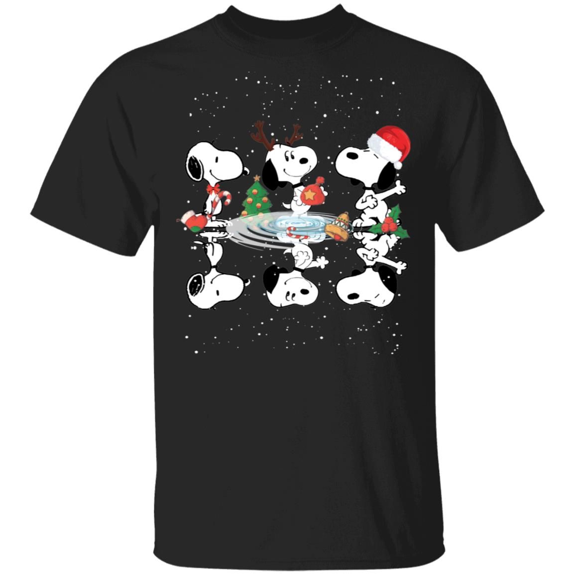 Christmas Peanuts Snoopy Water Reflection Shirt, Shirt Outfit Idea