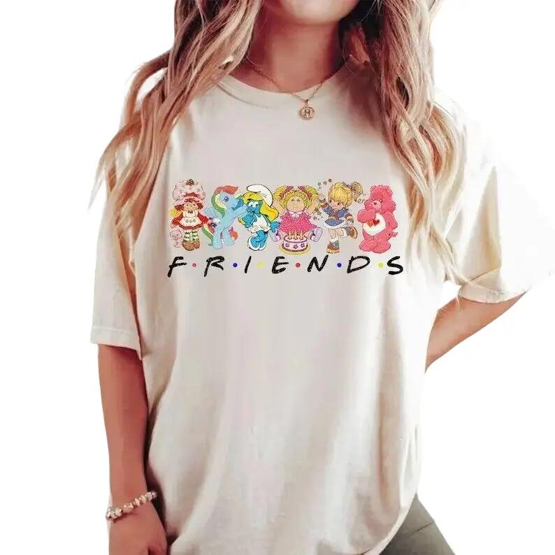 Vintage Cartoon Friends Nostalgia Shirt, Friends 80’s Cartoon Shirt