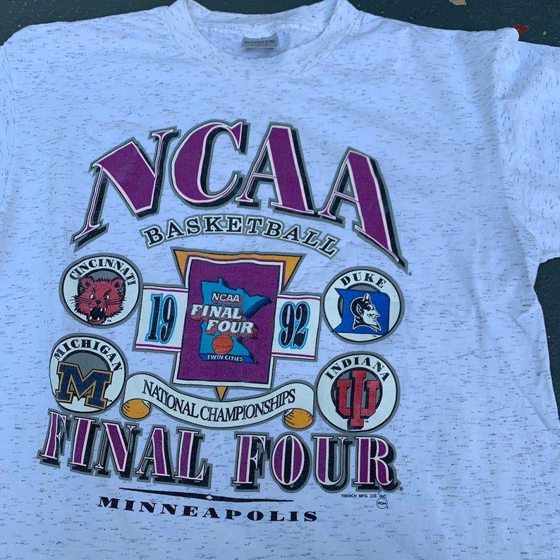 Vintage 90’s NCAA Final Four T Shirt, Shirt Outfit Idea