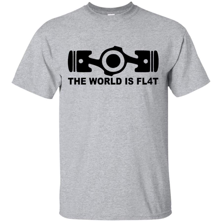 The World Is Flat, Auto Racing Motorsports T-Shirt