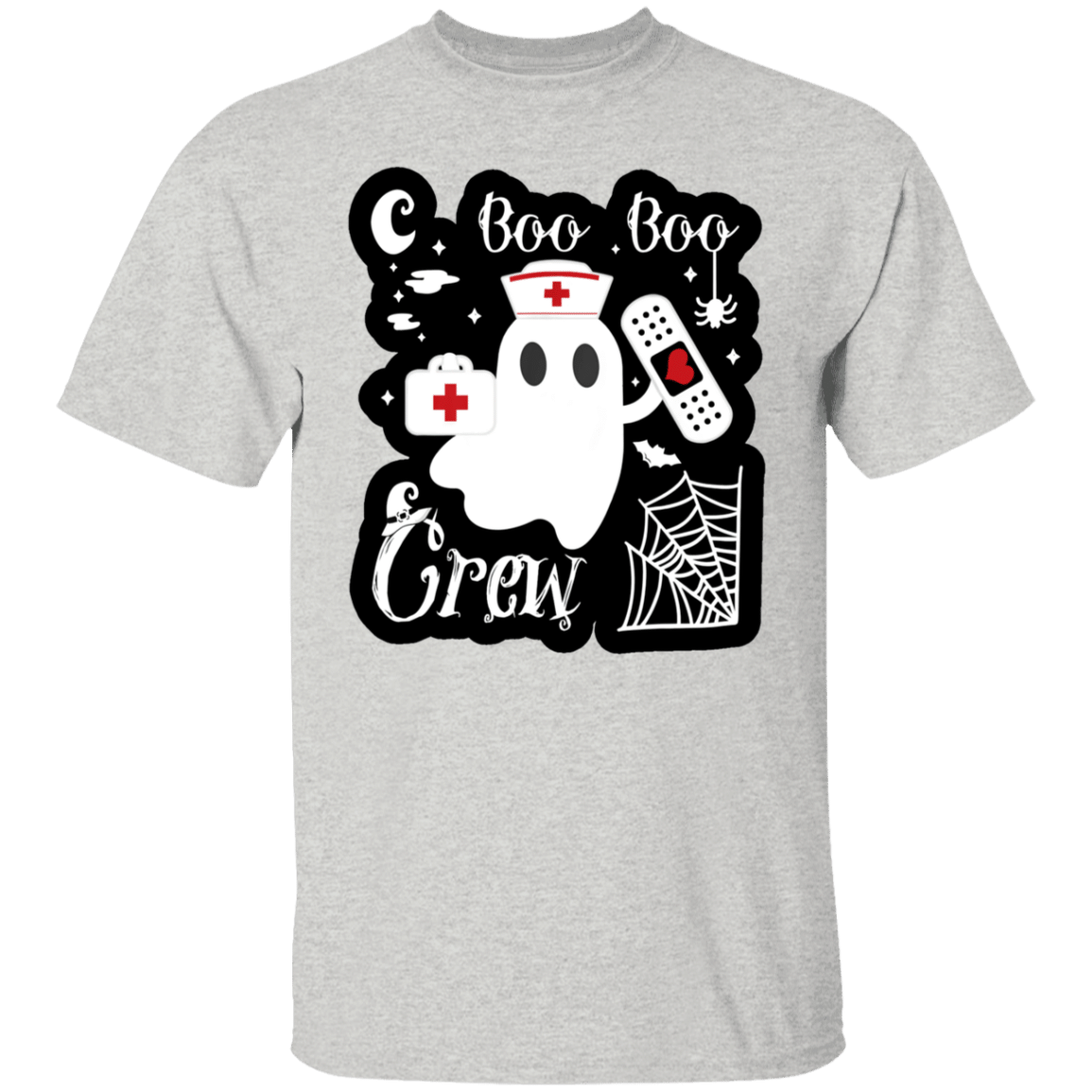 Boo Boo Crew Nurse Ghost Funny Halloween Youth T-Shirt