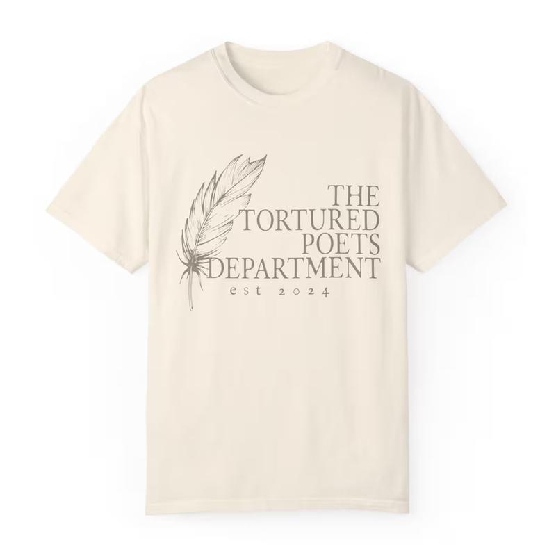 Tortured Poet Department Vintage est 2024 T-shirt Menswear Soft