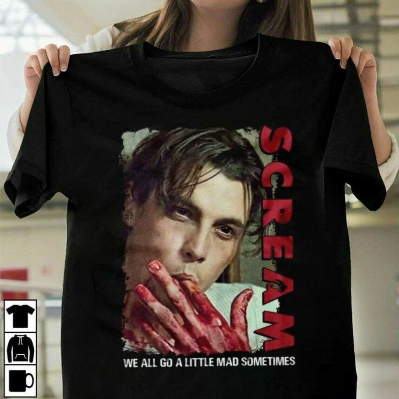 Billy Loomis Scream Horror Movie T-Shirt, We All Go A Little Mad Sometime Shirt