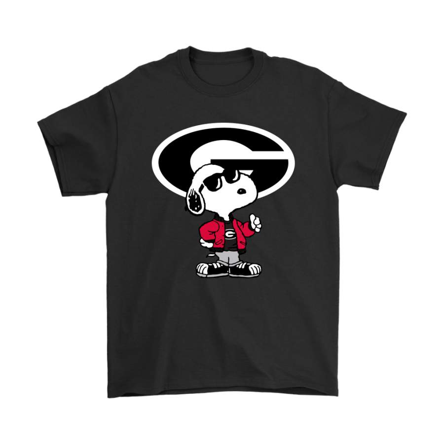 Snoopy Joe Cool To Be The Georgia Bulldogs NCAA Shirts, Shirt Outfit Idea