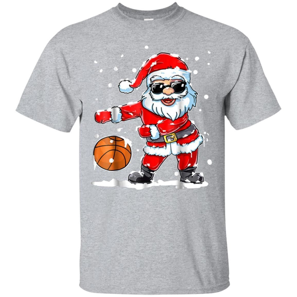 99Promocode Christmas Flossing Snowman Basketball Shirt With Santas H 4300