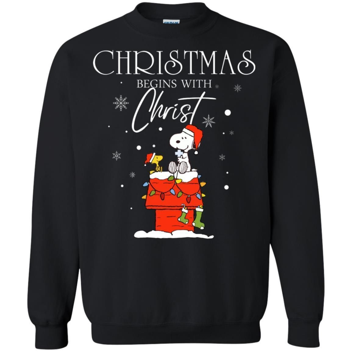 Christmas Begins With Christ Shirt