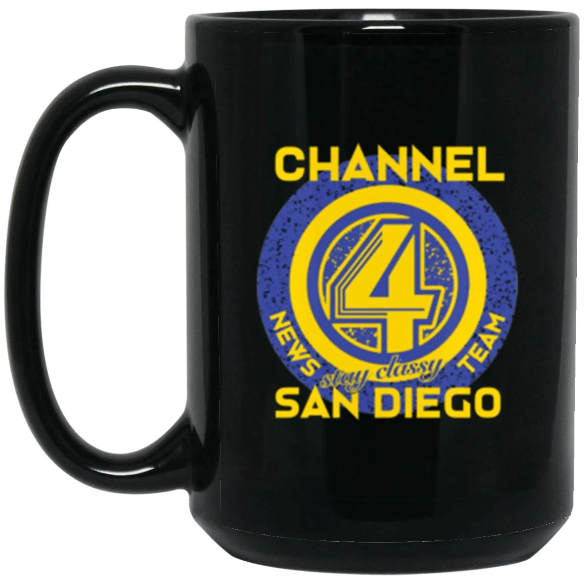 Channel 4 News Black Mug 15Oz 2-Sided