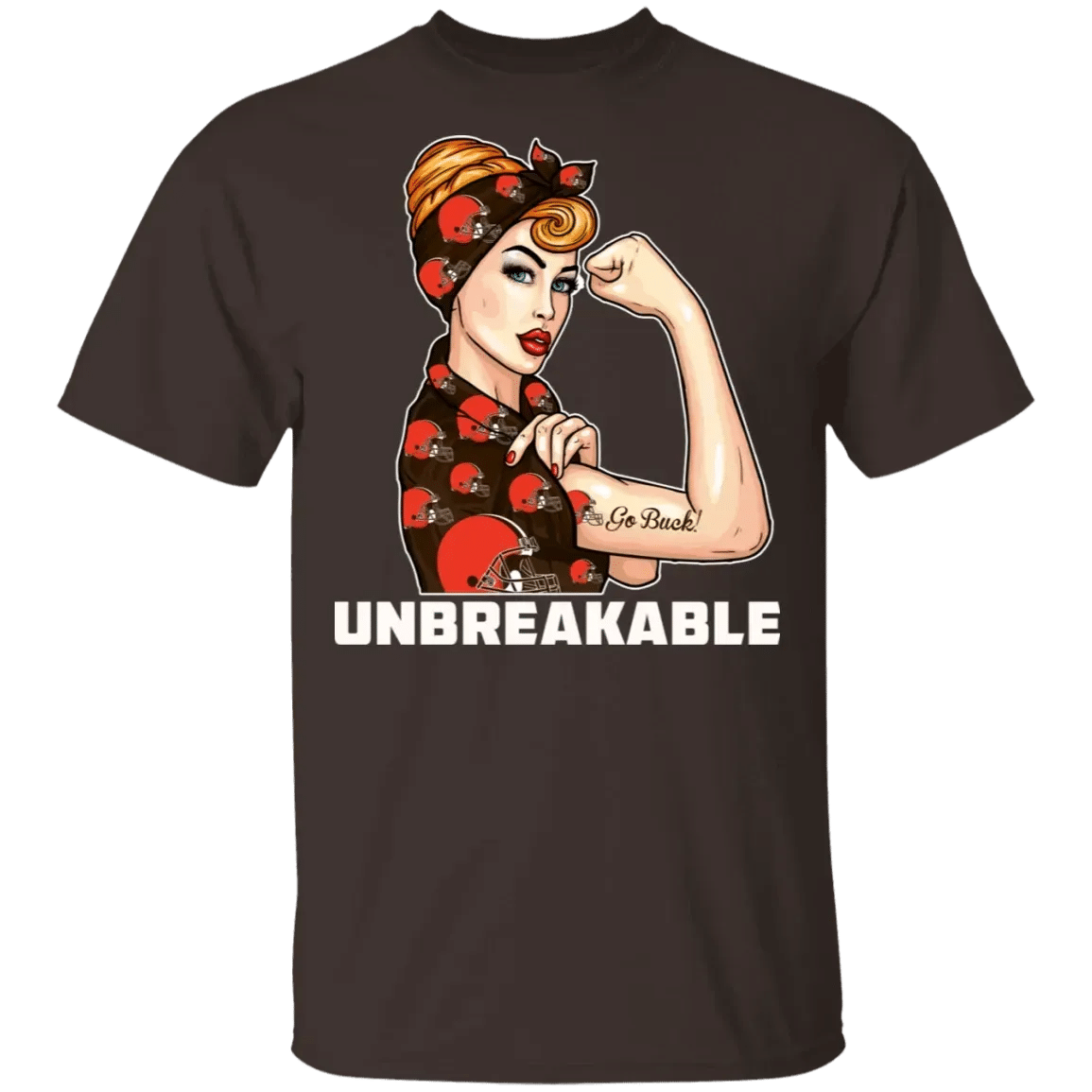 Beautiful Girl Unbreakable Go Cleveland Browns T Shirt