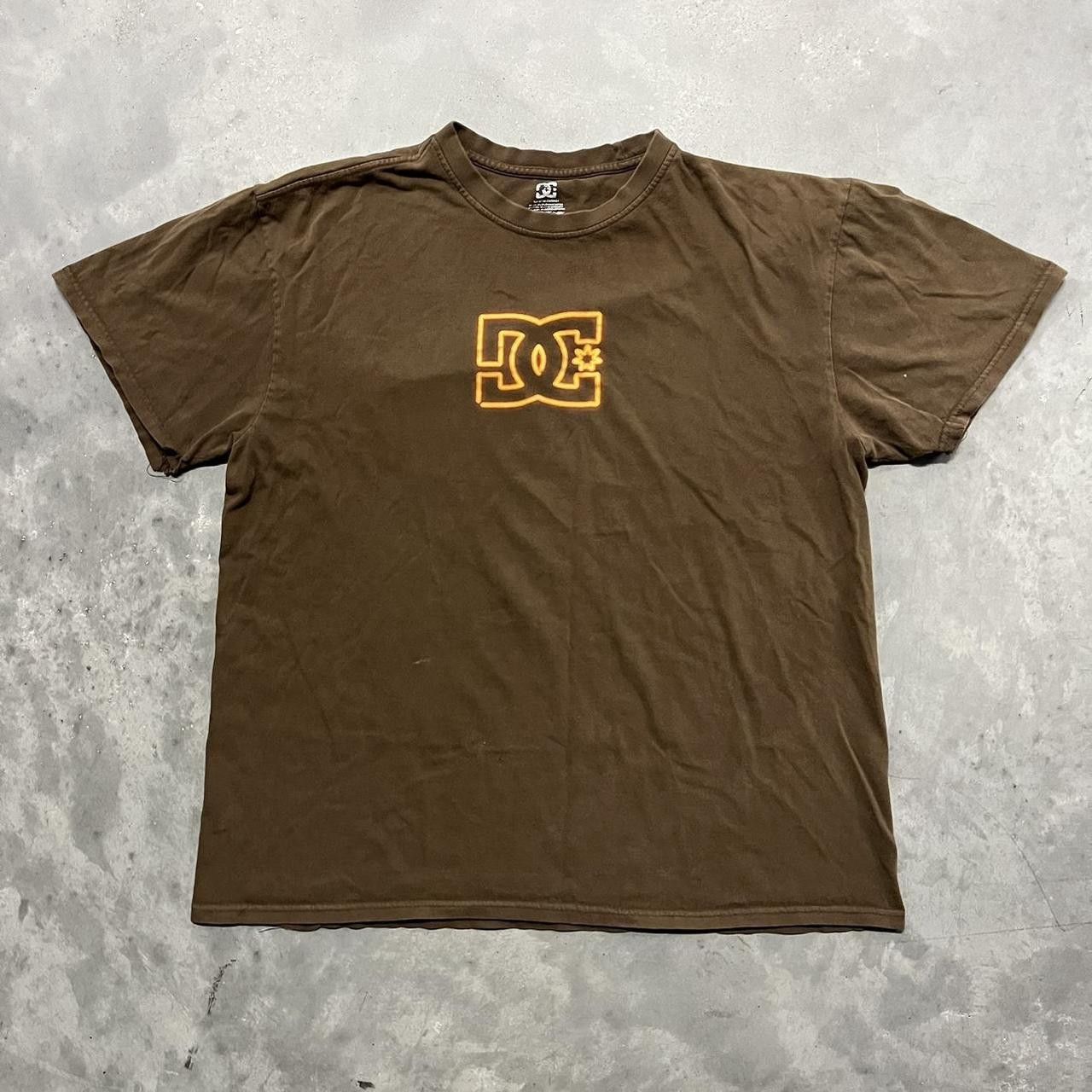 Crazy Vintage Y2K/2000s Grunge Brown DC Skater Essential Tee, Shirt Outfit, Gift For Men, For Women