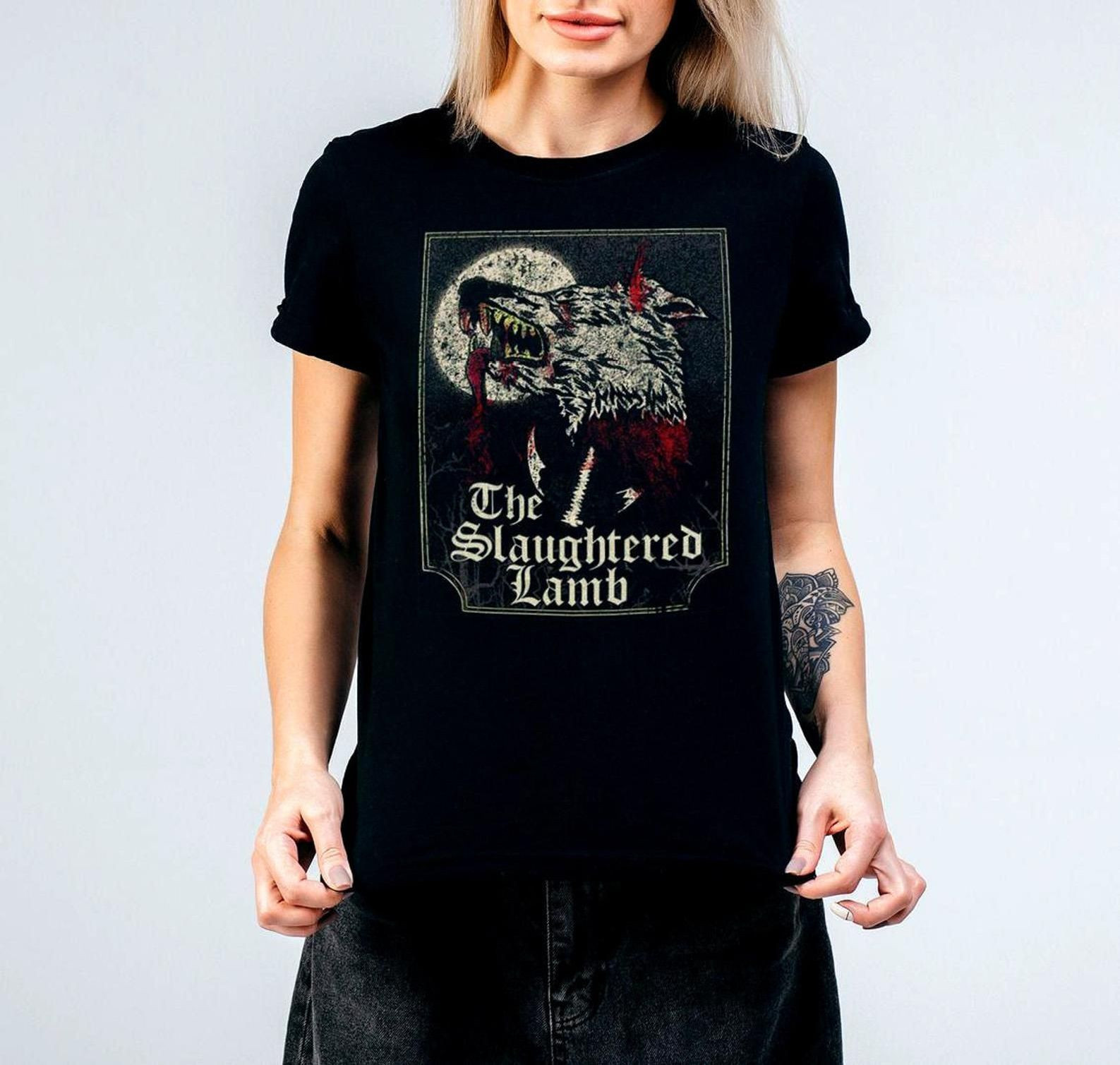 The Slaughtered Lamb Graphic T Shirt – Horror Movie Tee