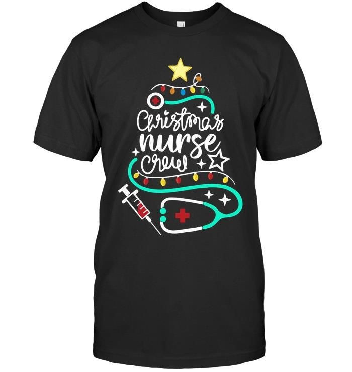 Christmas Nurse Crew Stethoscope Nursing Gift Noel Xmas Holidays Shirts