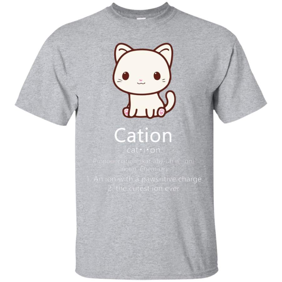 Cute Science Cat T-Shirt Kawaii Cation Chemistry Pawsitive