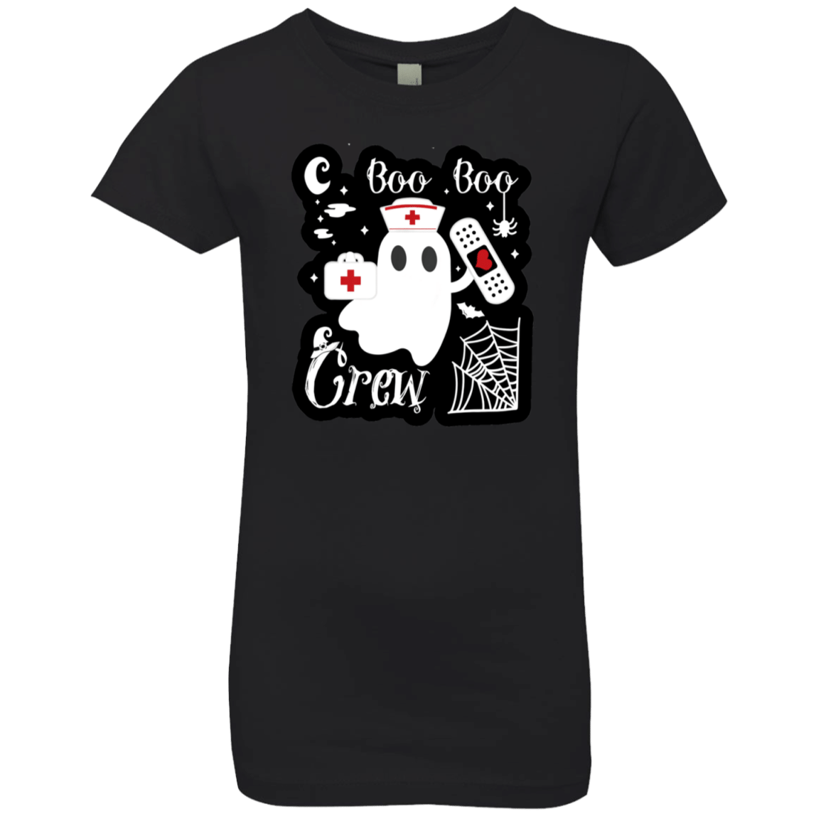 Boo Boo Crew Nurse Ghost Funny Halloween Girls Premium T-Shirt