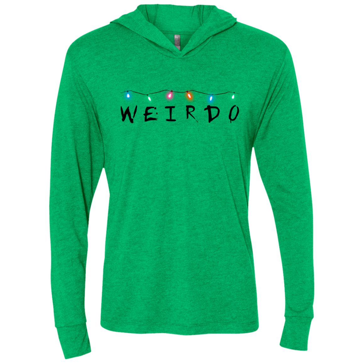 Weirdo Triblend Long Sleeve Hoodie Tee