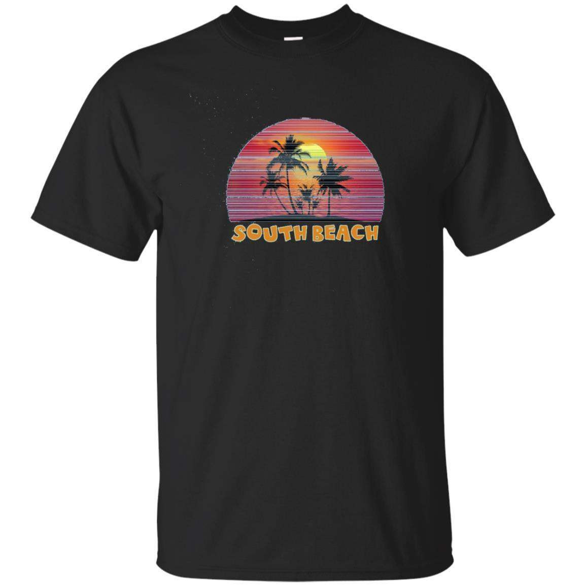 South Beach Miami Sunset On The Beach T-Shirt