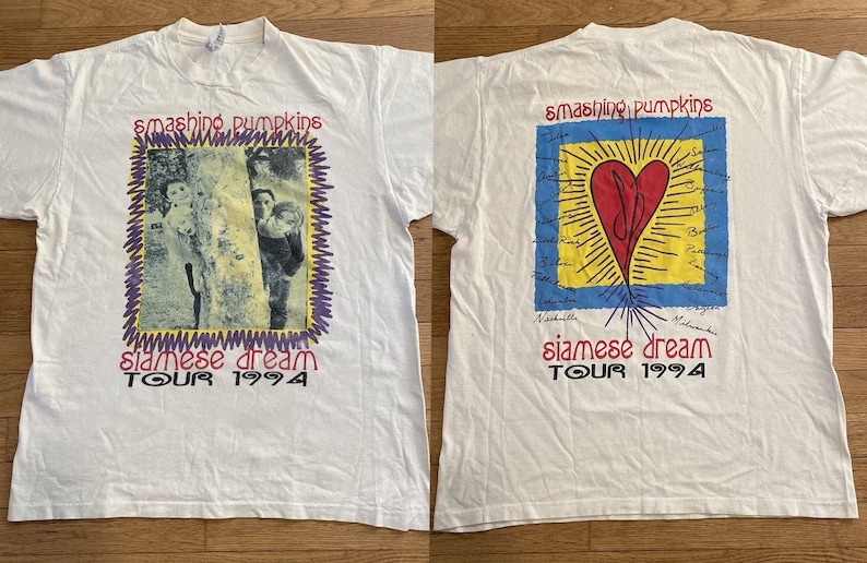 Smashing Pumpkins Siamese Dream Tour 1994 T-shirt Outfit, Shirt Outfit Idea