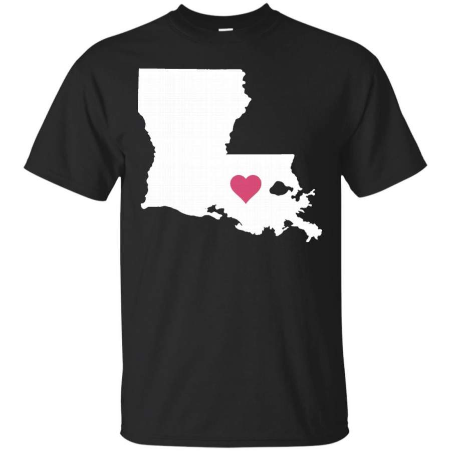 Cute Louisiana Love T-shirt for Creole Lovers with a Heart