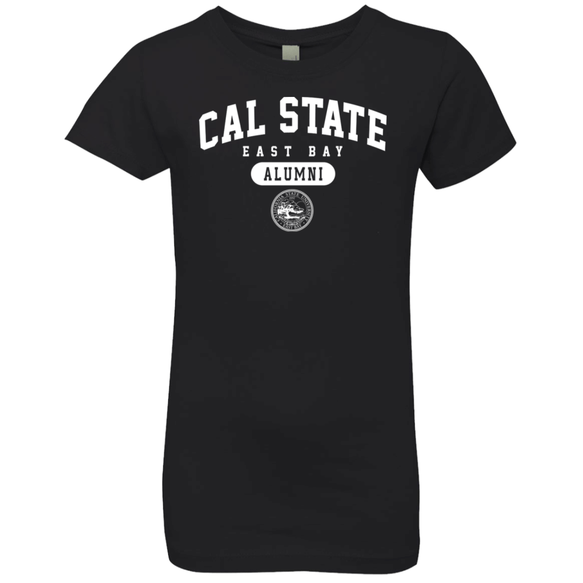 California State University East Bay Pioneers Alumni White Girls Premium T-Shirt