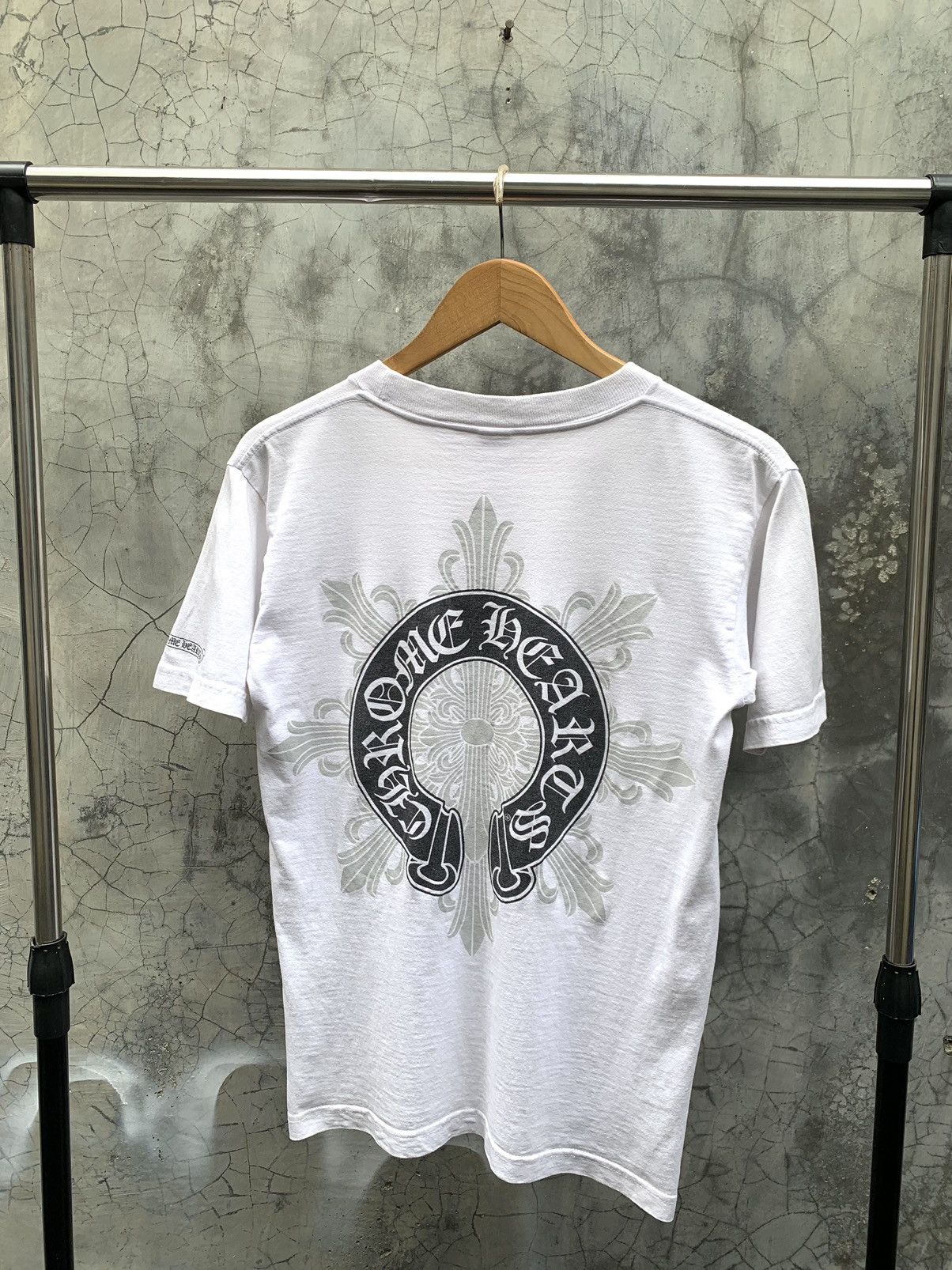 Chrome Hearts Floral Horseshoe Pocket Tshirt, Shirt Outfit, Gift For Men, For Women