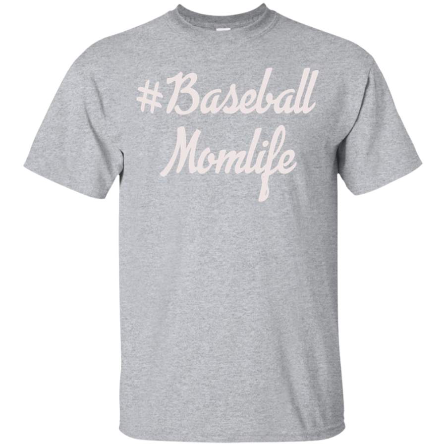 Women’s Baseball Mom Cute T-shirt Baseball Momlife