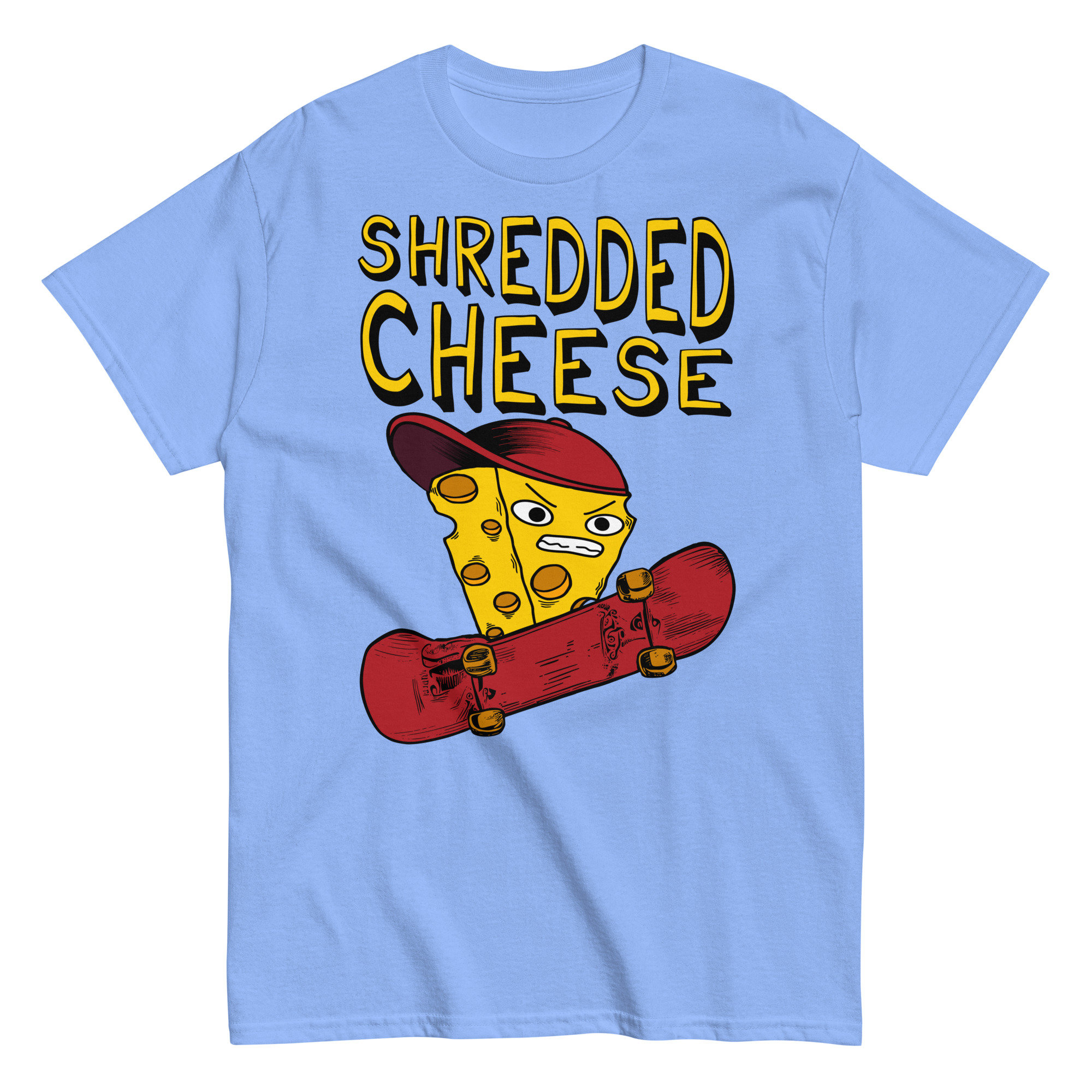 Shredded Cheese – Meme, Skateboard, Punk T-Shirt