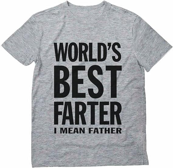 Dad Shirt Gifts for Dads Fathers Day World’s Best Farter Funny T Shirts for Men- Father’s Gift