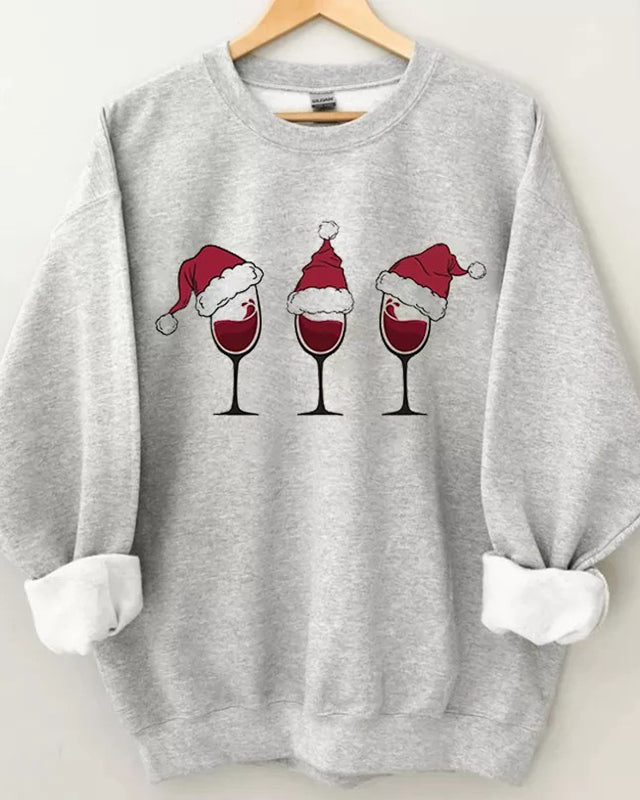 Christmas Wine Sweatshirt