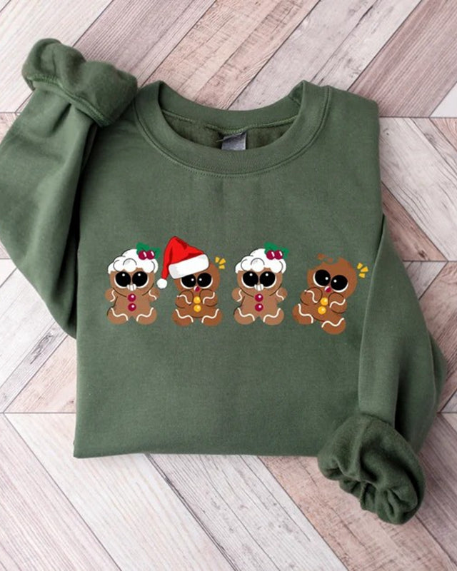 Christmas Gingerbread Sweatshirt, Gingerbread Lover Gift