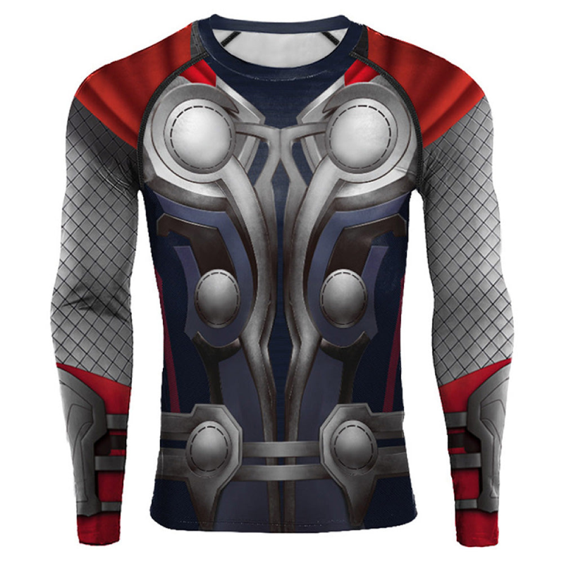 Thor 2022 Costumer Thor 3D Printed Long Sleeve Compression T-Shirt