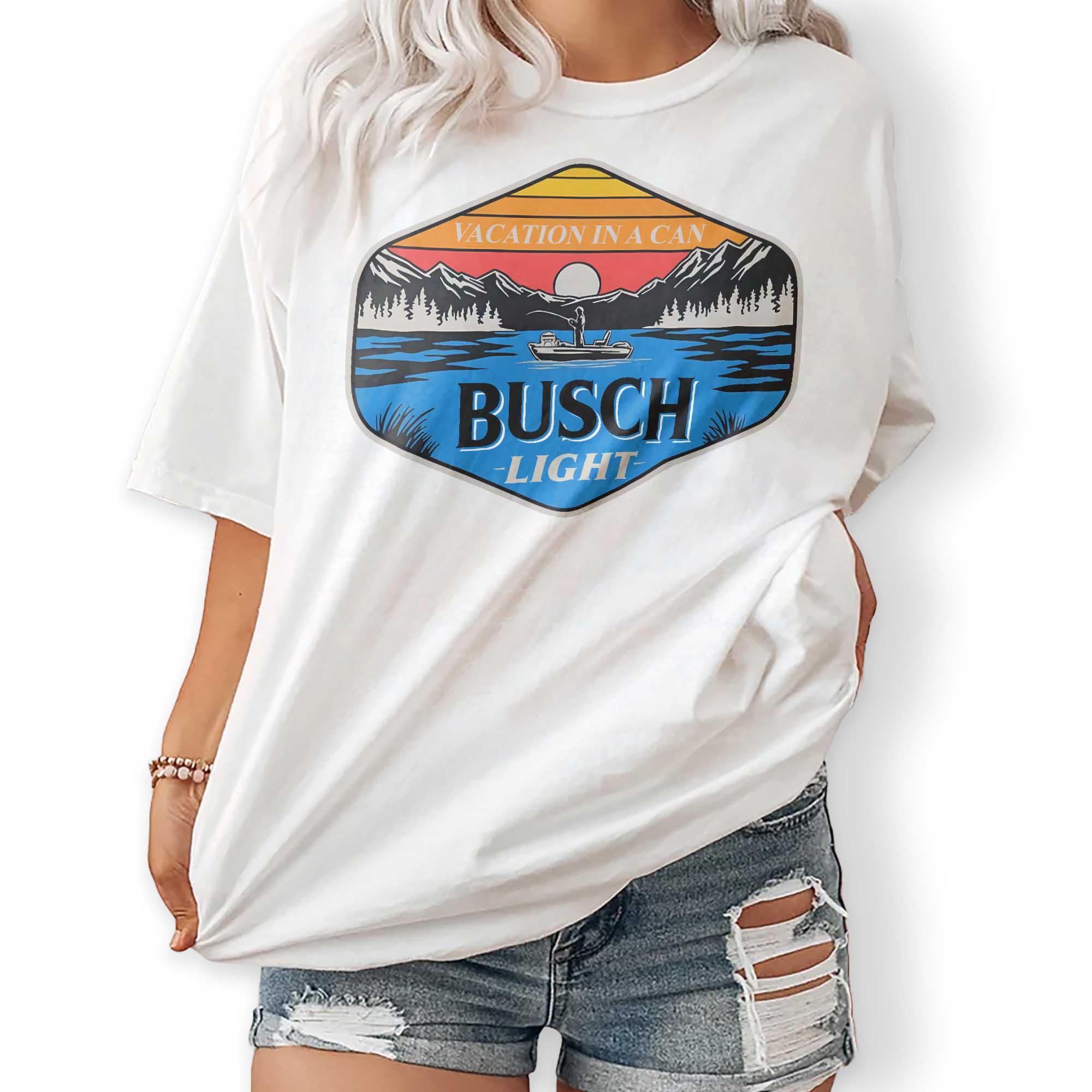 Busch Light Outdoor Badge Unisex T Shirt, Pullover Sweatshirt, Hoodie Gift for Her