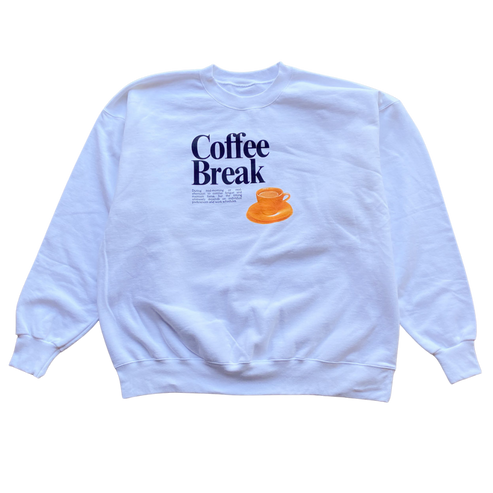 Coffee Break Crewneck Sweatshirt Outfit, Shirt Outfit Idea