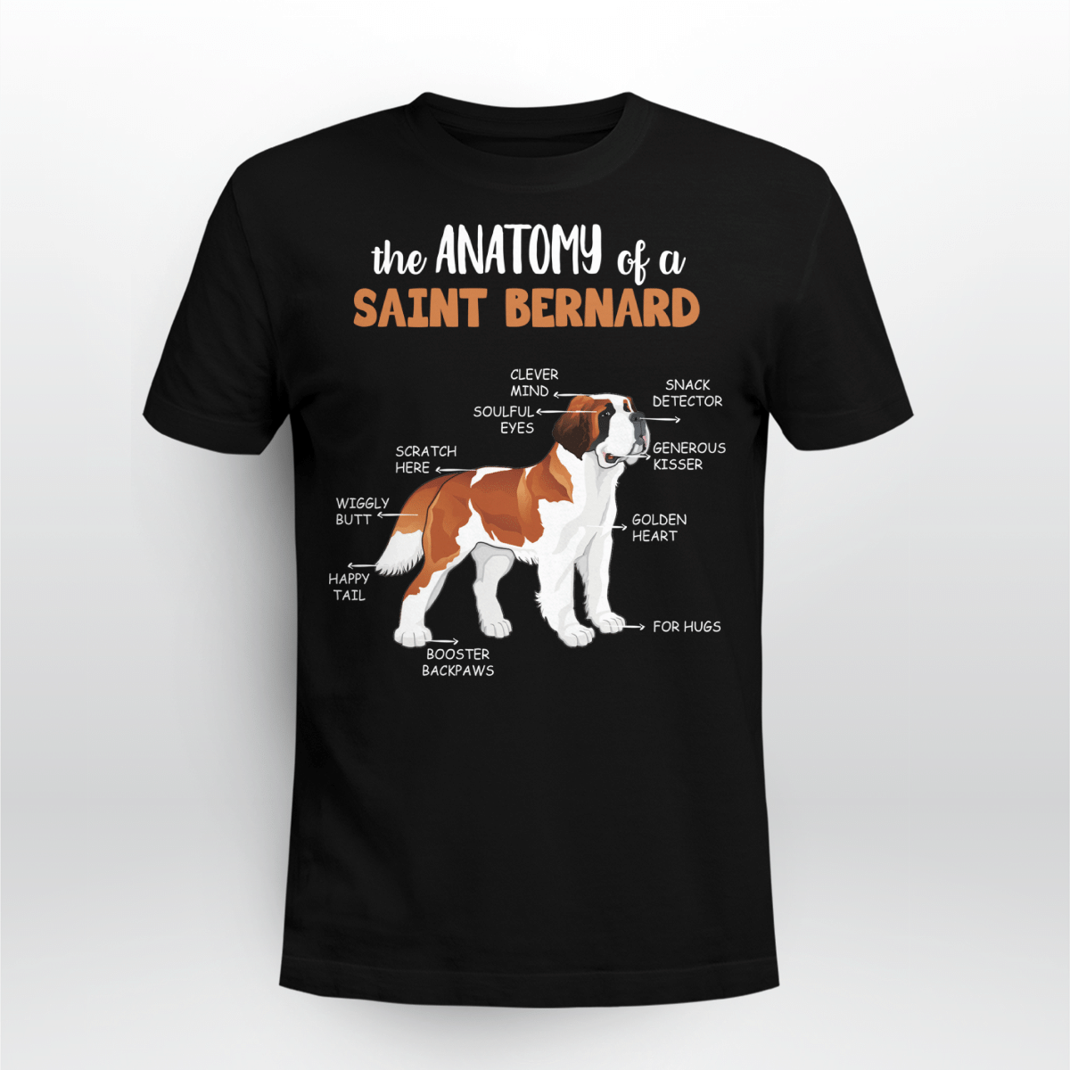 The Cute And True Anatomy Of A Saint Bernard Shirt