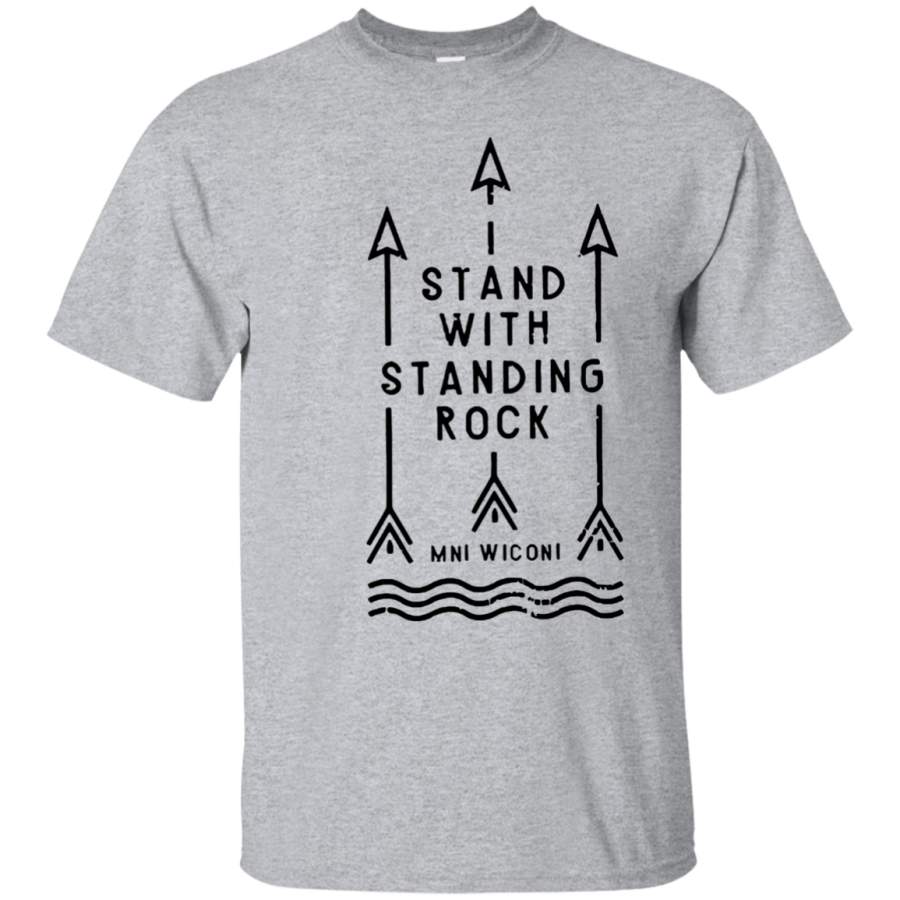 Stand With Standing Rock Water Is Life MNI WICONI T Shirt Black